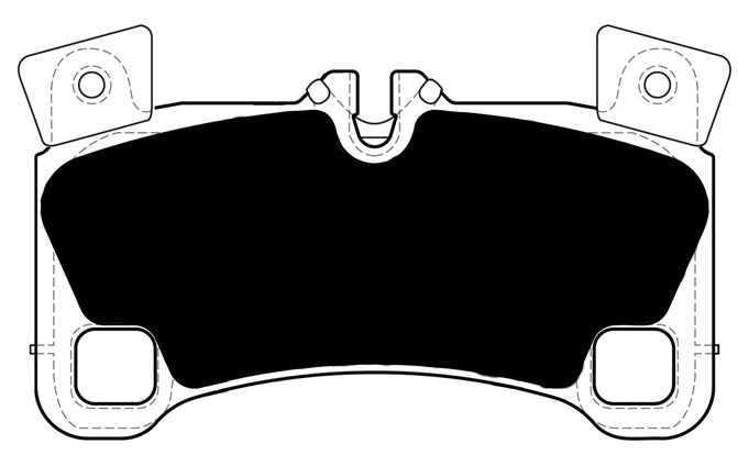 Porterfield Brake Pads for 2008 PORSCHE CAYENNE w/368mm Front Rotor