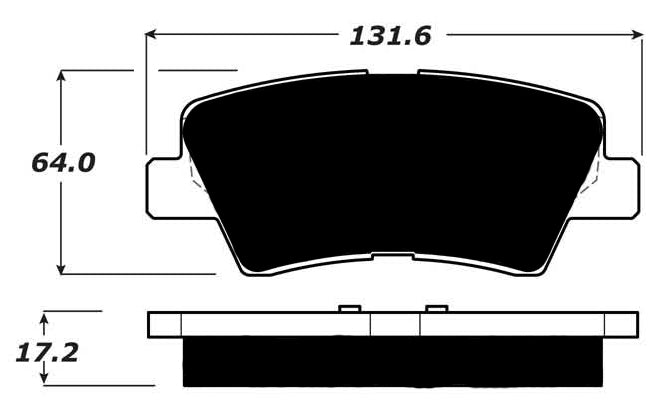 Porterfield Brake Pads for 2017 HYUNDAI AZERA