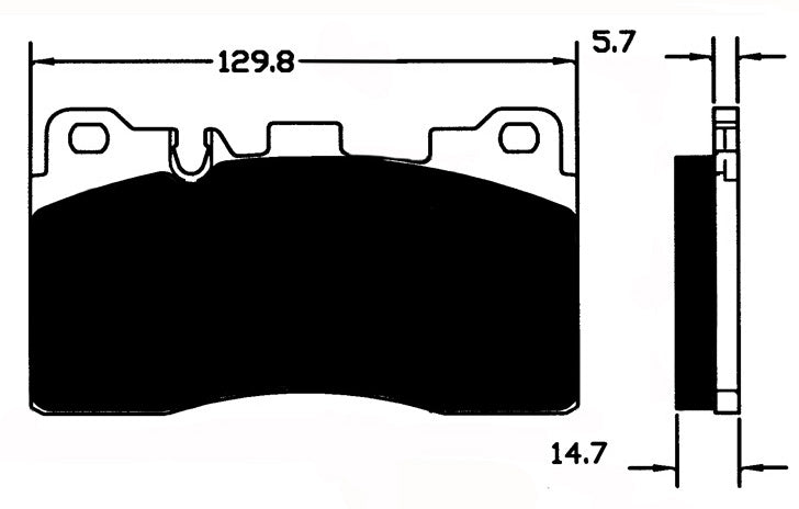 Porterfield Brake Pads for 2011 MERCEDES-BENZ E63 AMG - w/Ceramic Discs