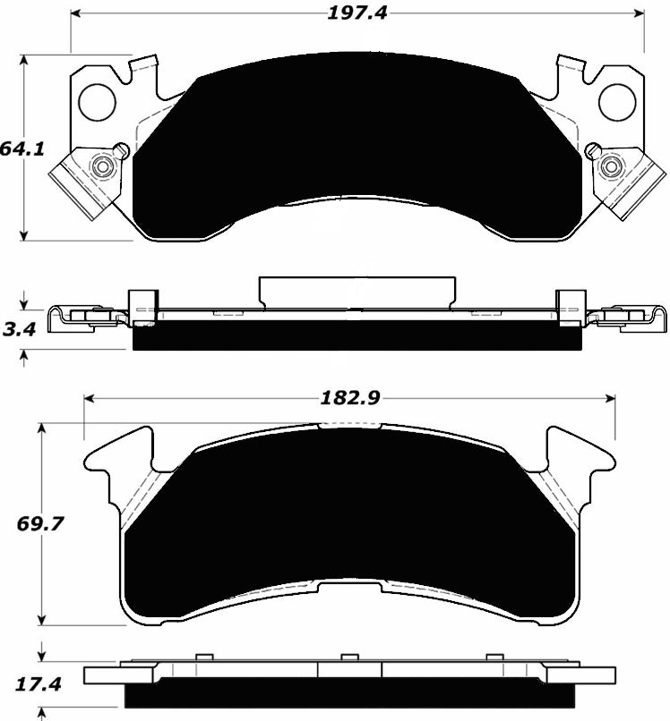 Porterfield Brake Pads for 1989 CHEVROLET SUBURBAN 2500 4WD