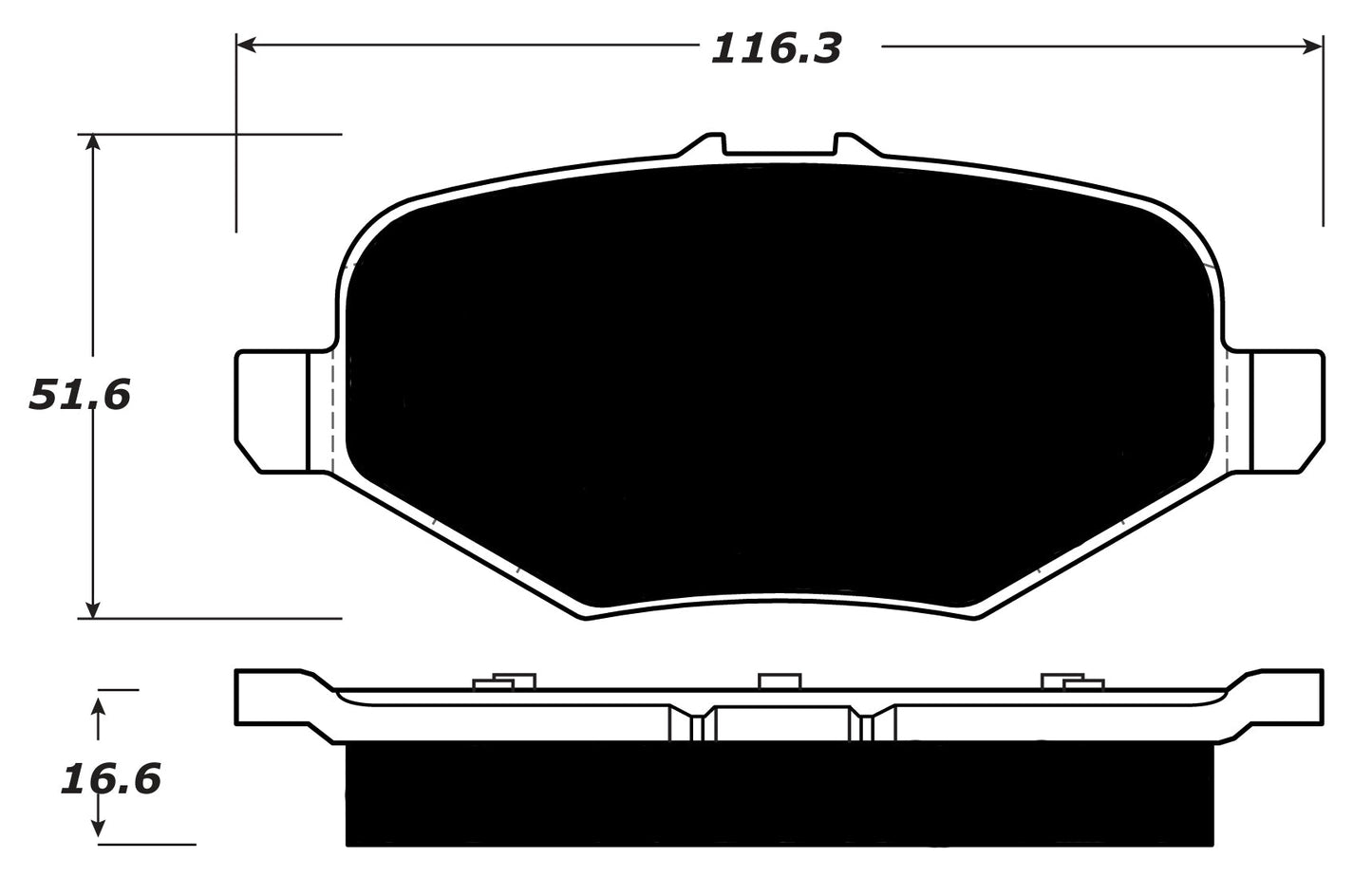 Porterfield Brake Pads for 2013 FORD FLEX w/Heavy Duty Brakes