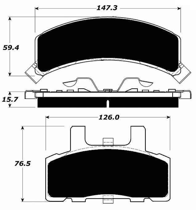 Porterfield Brake Pads for 1999 CHEVROLET TAHOE 4WD 2 DR / 10" Rear Shoe