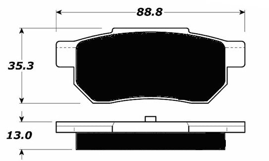 Porterfield Brake Pads for 1989 ACURA INTEGRA