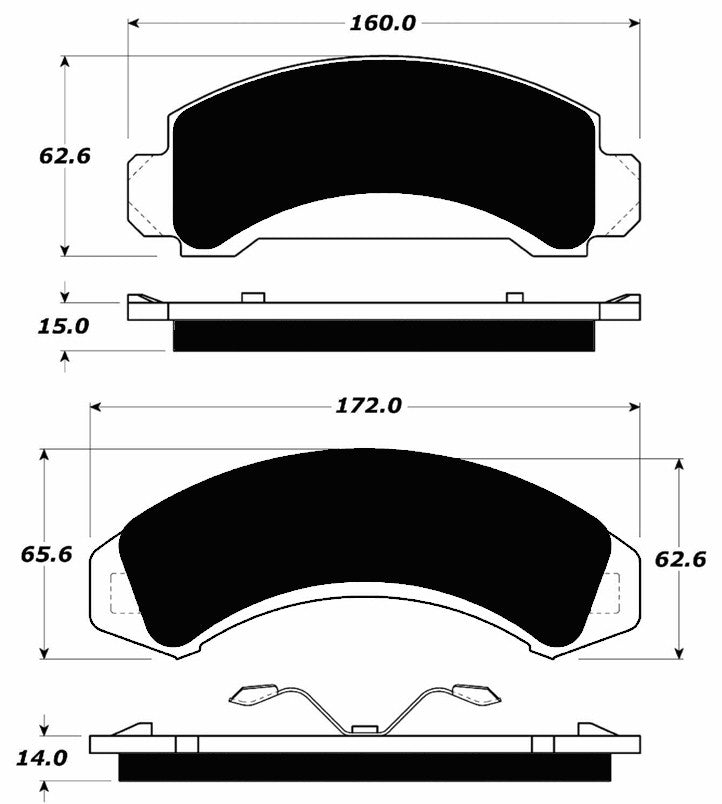 Porterfield Brake Pads for 1991 FORD EXPLORER