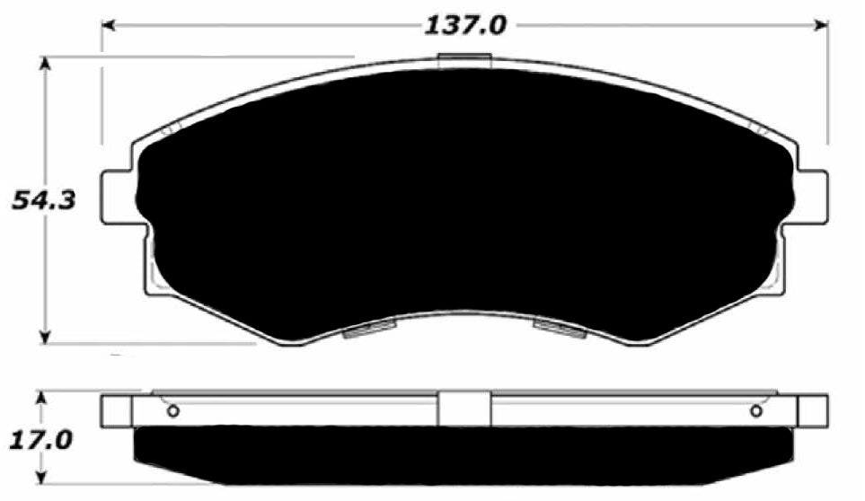 Porterfield Brake Pads for 1994 HYUNDAI ELANTRA R/Drum