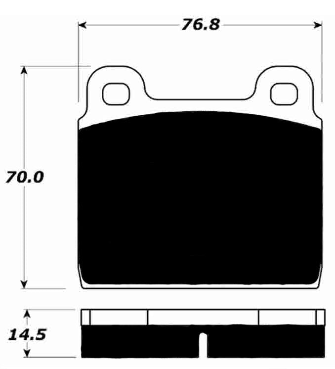 Porterfield Brake Pads for 1966 BMW 2000 CA