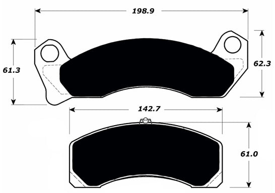 Porterfield Brake Pads for 1992 FORD CROWN VICTORIA Police