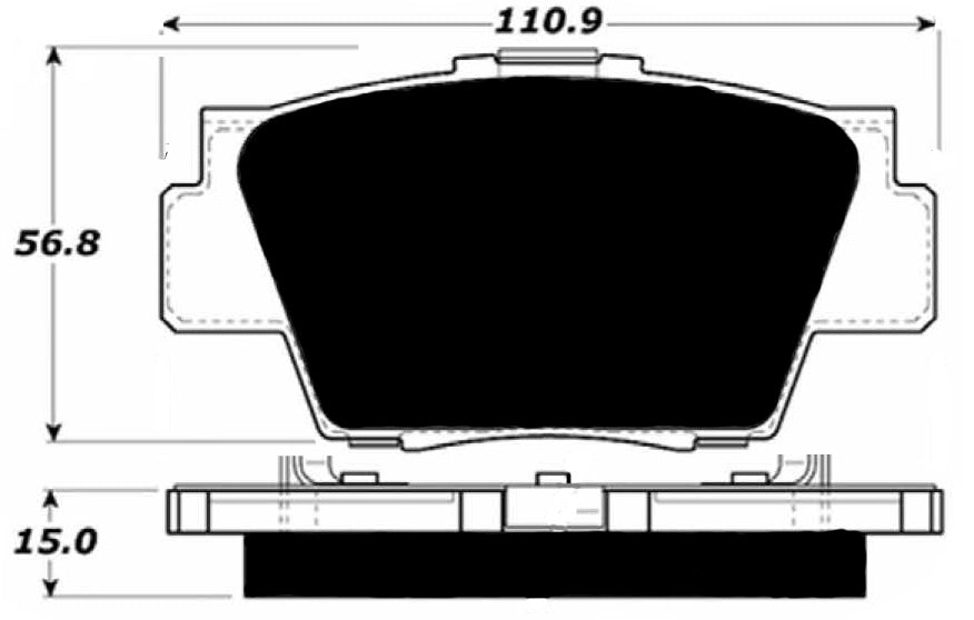 Porterfield Brake Pads for 1996 ACURA NSX