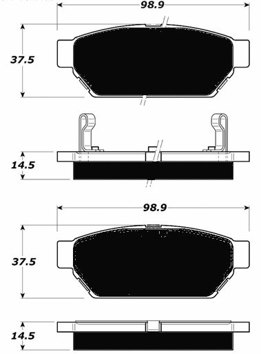 Porterfield Brake Pads for 1993 MITSUBISHI Mirage