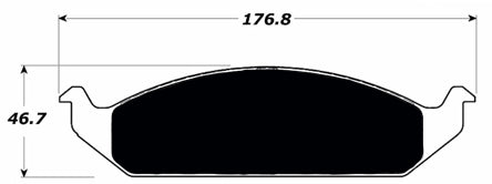 Porterfield Brake Pads for 2000 PLYMOUTH BREEZE w/rear discs