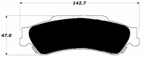 Porterfield Brake Pads for 2001 GMC ENVOY