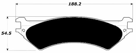 Porterfield Brake Pads for 2000 FORD F150 2WD Rear Disc 8 Lug