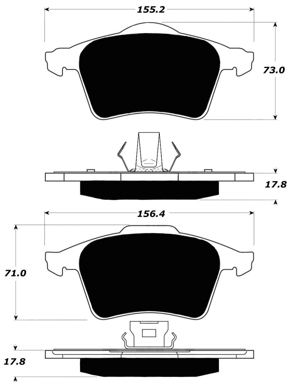 Porterfield Brake Pads for 2007 MAZDA 3 Mazdaspeed