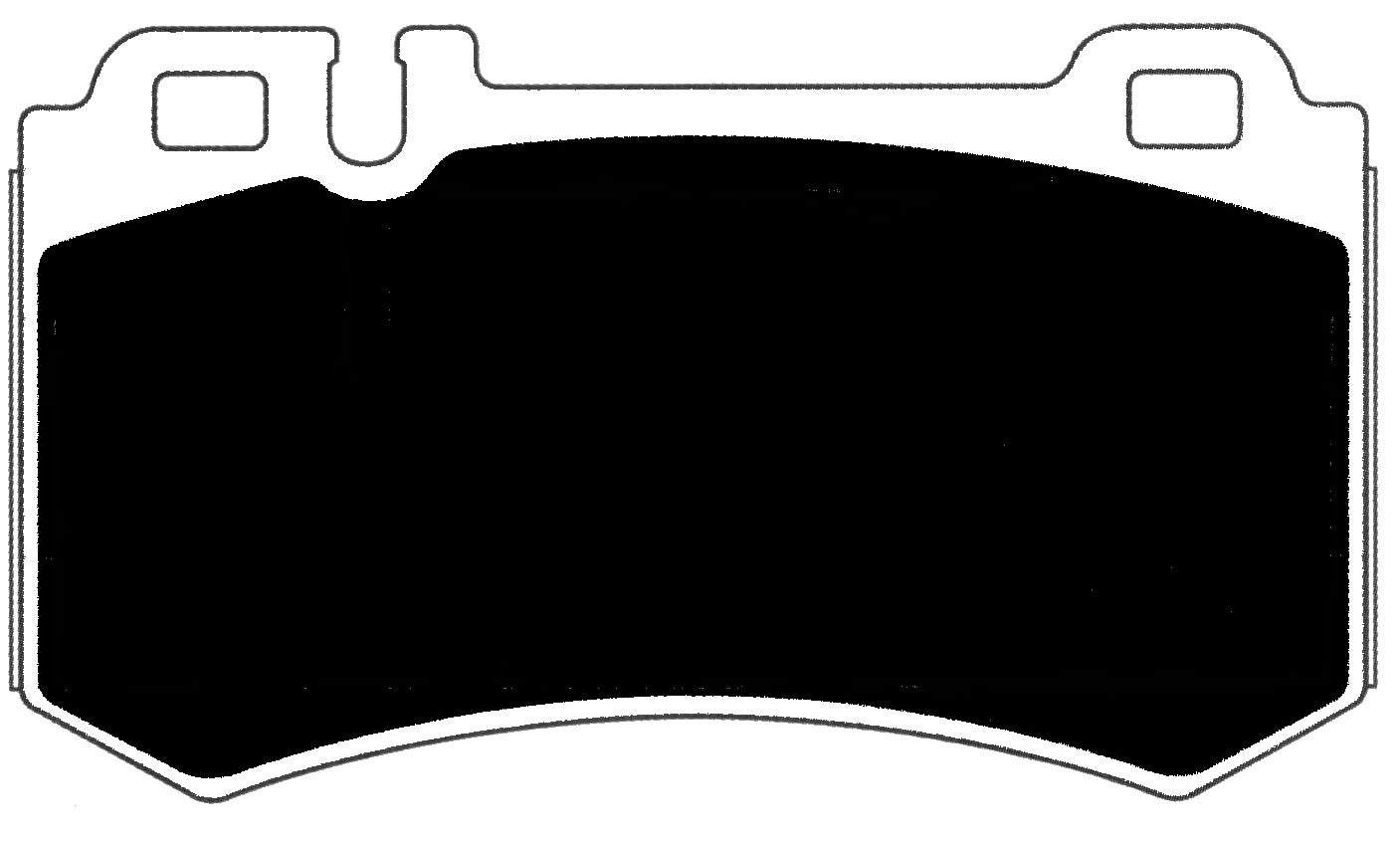 Porterfield Brake Pads for 2005 MERCEDES-BENZ SL55 AMG w/8piston Front Caliper