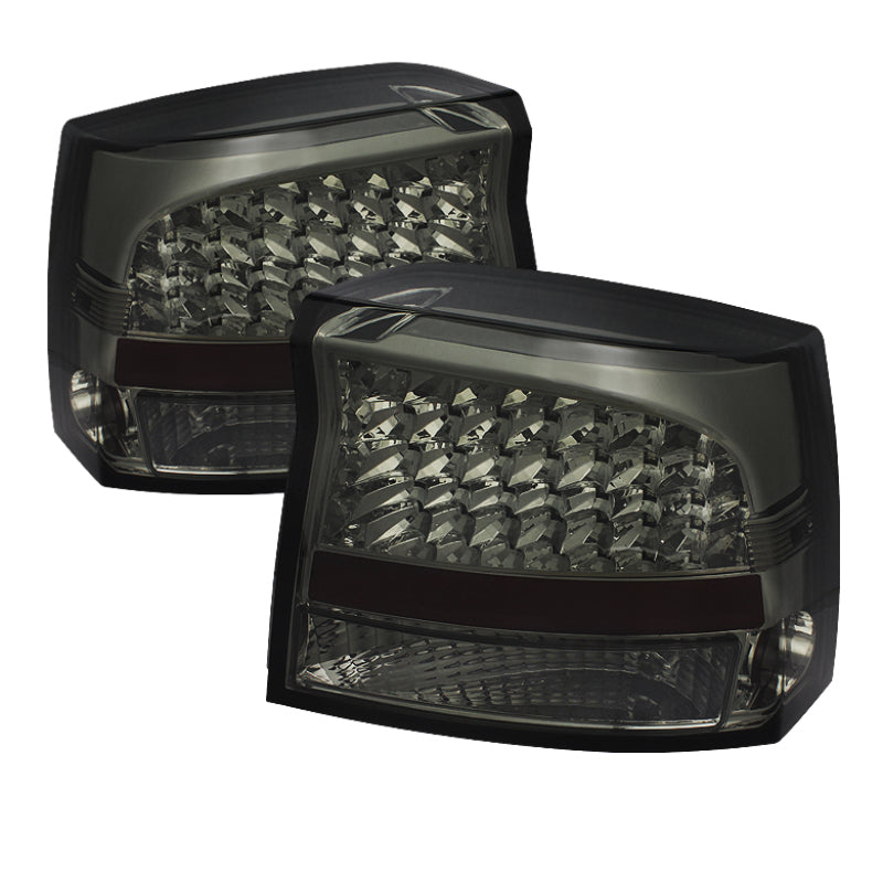 SPYDER Xtune Dodge Charger 2009-2010 LED Tail Lights Smoke ALT-JH-DCH09-LED-SM 5070852