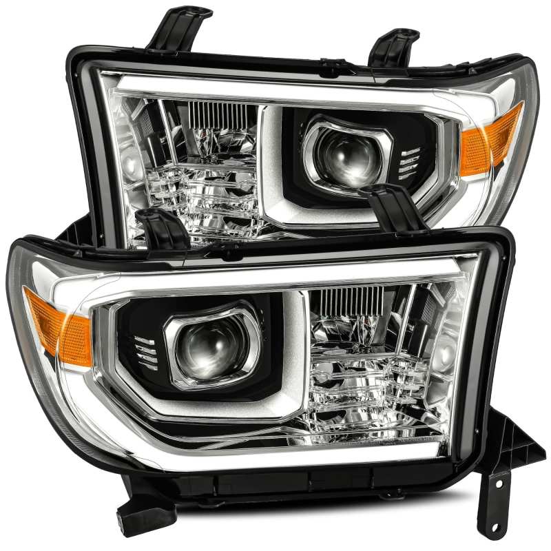 AlphaRex 07-13 Toyota Tundra PRO-Series Projector Headlights Plank Style Chrome w/Activation Light 880786 *Discontinued