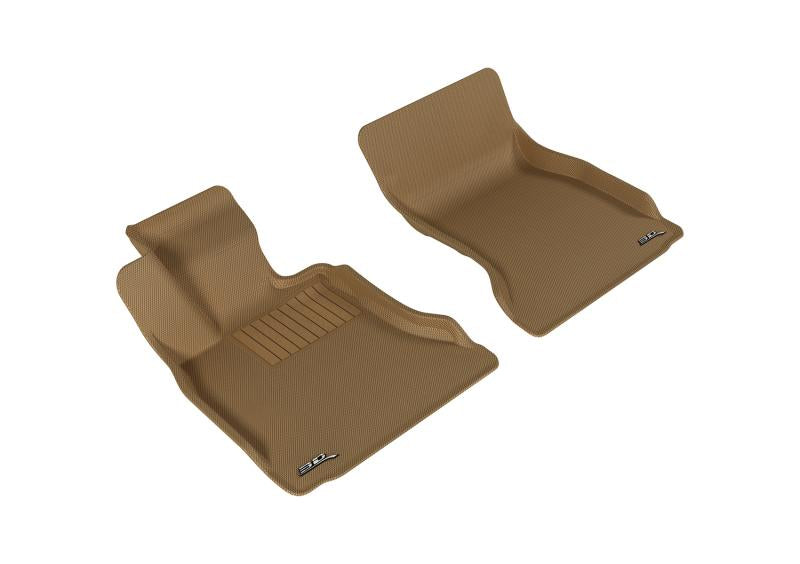3D MAXpider 2011-2016 BMW 5 Series F10 Kagu 1st Row Floormat - Tan L1BM05411502