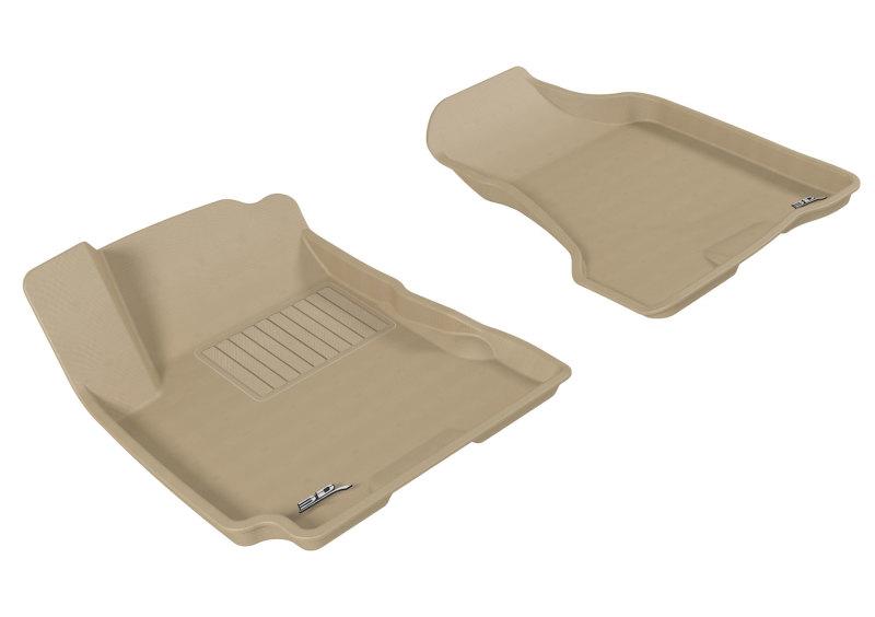 3D MAXpider 2005-2009 Hyundai Tucson Kagu 1st Row Floormat - Tan L1HY00211502