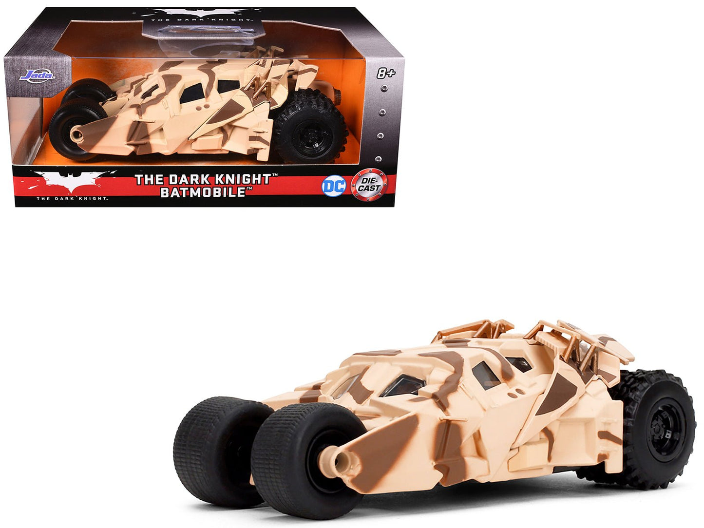 Batmobile Tumbler Camouflage "The Dark Knight Rises" (2012) Movie "Hollywood Rides" Series 1/32 Diecast Model Car by Jada free shipping USA