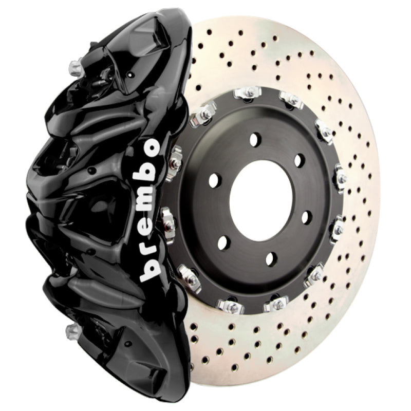 Brembo 25+ BMW X3 M50 xDrive (G45) Front GT BBK 8 Piston Cast 412x38 2pc Rotor Drilled - Black 1Q1.9638A1