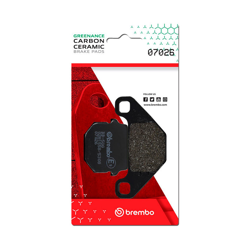 Brembo OE Peugeot Speedfight/Peugeot Squab/Peugeot Trekker Carbon Ceramic Brake Pad - Front 07026