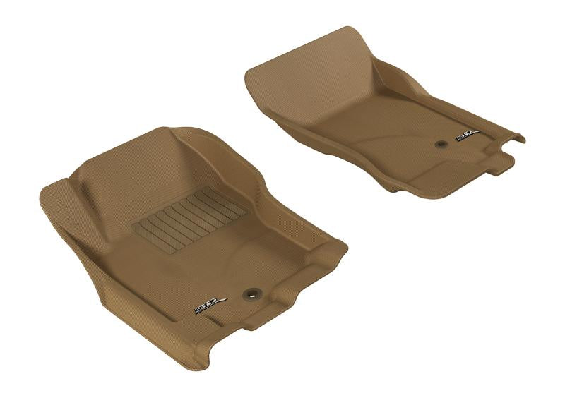 3D MAXpider 2005-2015 Nissan Pathfinder/Xterra Kagu 1st Row Floormat - Tan L1NS06511502
