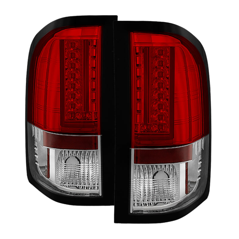 SPYDER Chevy Silverado 07-13 Version 2 LED Tail Lights - Red Clear ALT-YD-CS07V2-LED-RC 5081773