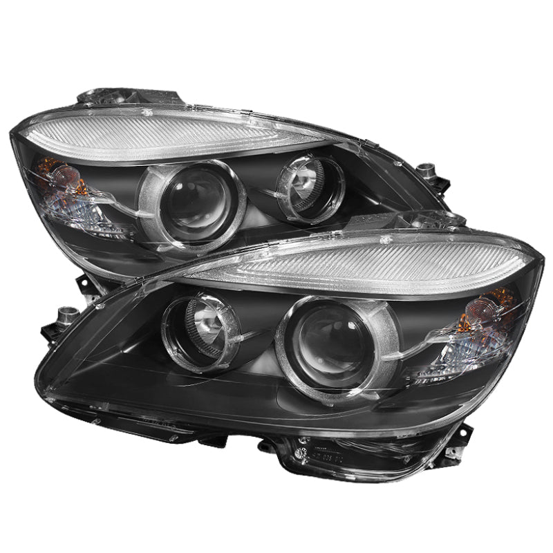 SPYDER Xtune Mercedes C-Class 08-11 OE Projector Headlights (w/AFS. Hid Fit) Black PRO-JH-MBW20408-AFS-BK 5075819