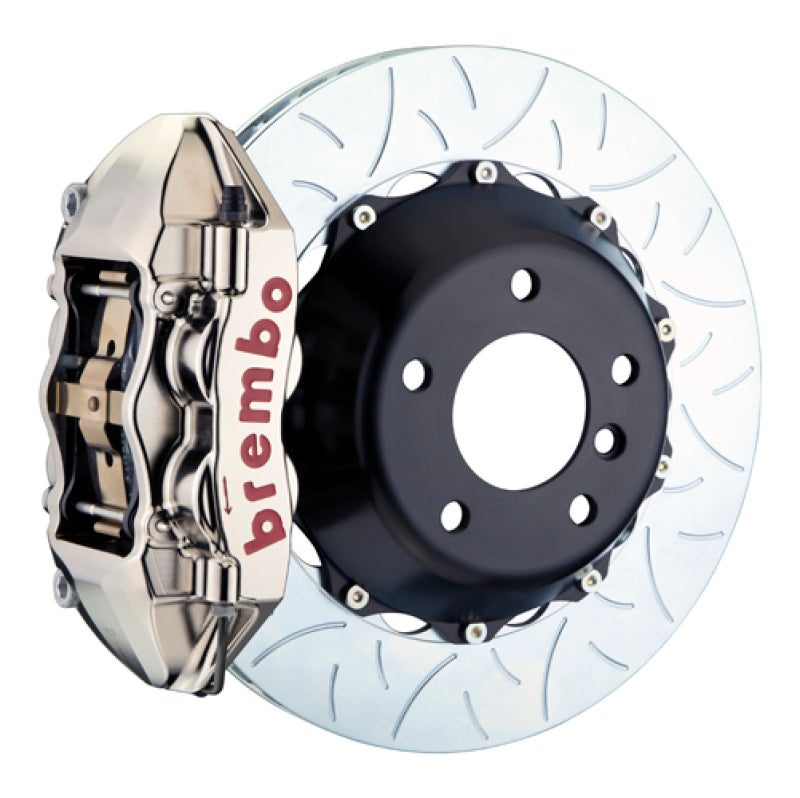 Brembo 14+ Mini Cooper Front GTR BBK 4 Piston Billet 345x28 2pc Rotor Slotted Type3- Nickel 1P3.8005AR