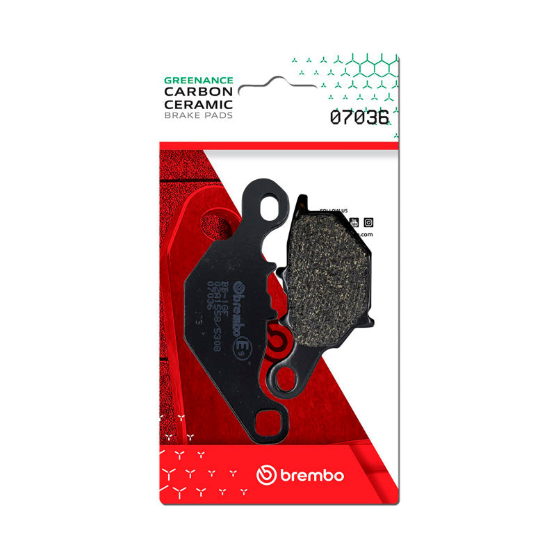 Brembo OE Suzuki Dr-Z/Suzuki Tr/Suzuki Uc/Suzuki Rm/Suzuki Epicuro Carbon Ceramic Brake Pad - Front 07036