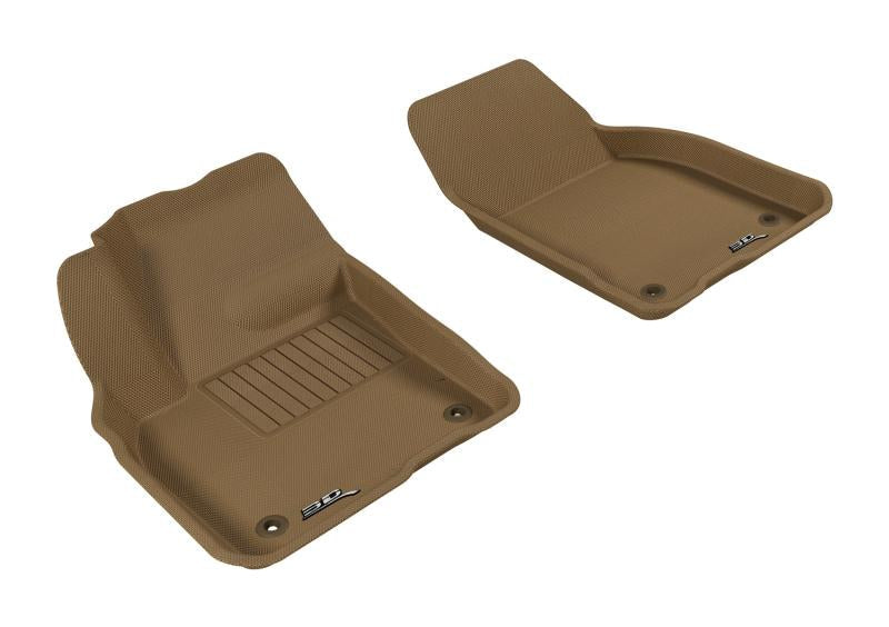 3D MAXpider 2007-2013 Volvo C30 Kagu 1st Row Floormat - Tan L1VV00711502