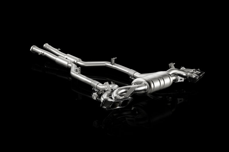 Akrapovic 10-14 AMG SLS Coupe/Roadster Evolution Line Cat Back (Titanium) w/ Carbon Tips S-MESLSAMG/1