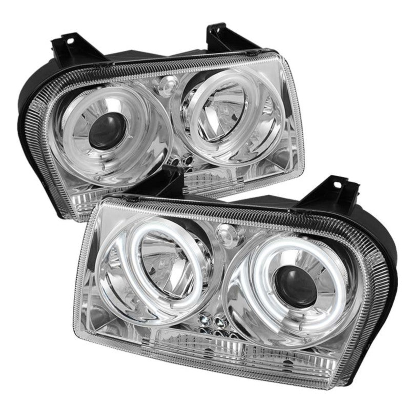 SPYDER Chrysler 300 05-08 Projector Headlights CCFL Halo LED Chrm (Not Included) PRO-YD-C305-CCFL-C 5009173