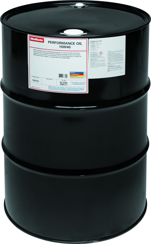 BikeMaster 10W40 Performance Oil - 55 Gal 532312