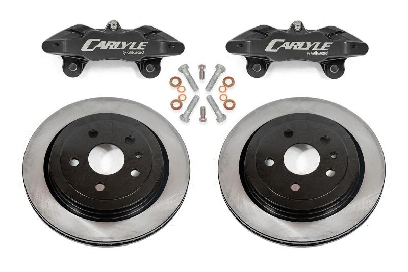 BMR Suspension BMR 14-19 Chevrolet Corvette C7 Brake Kit For 15in Conversion Solid Rotors Black Calipers DBK570