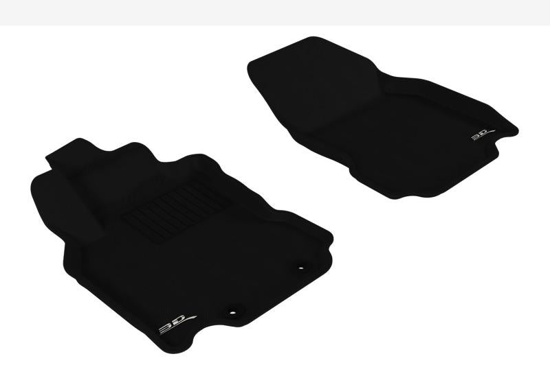 3D MAXpider 2009-2014 Nissan Cube Kagu 1st Row Floormat - Black L1NS02611509