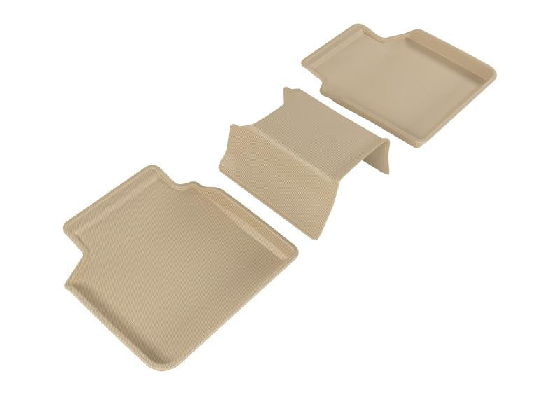 3D MAXpider 2016-2020 BMW 7 Series Kagu 2nd Row Floormats - Tan L1BM07621502