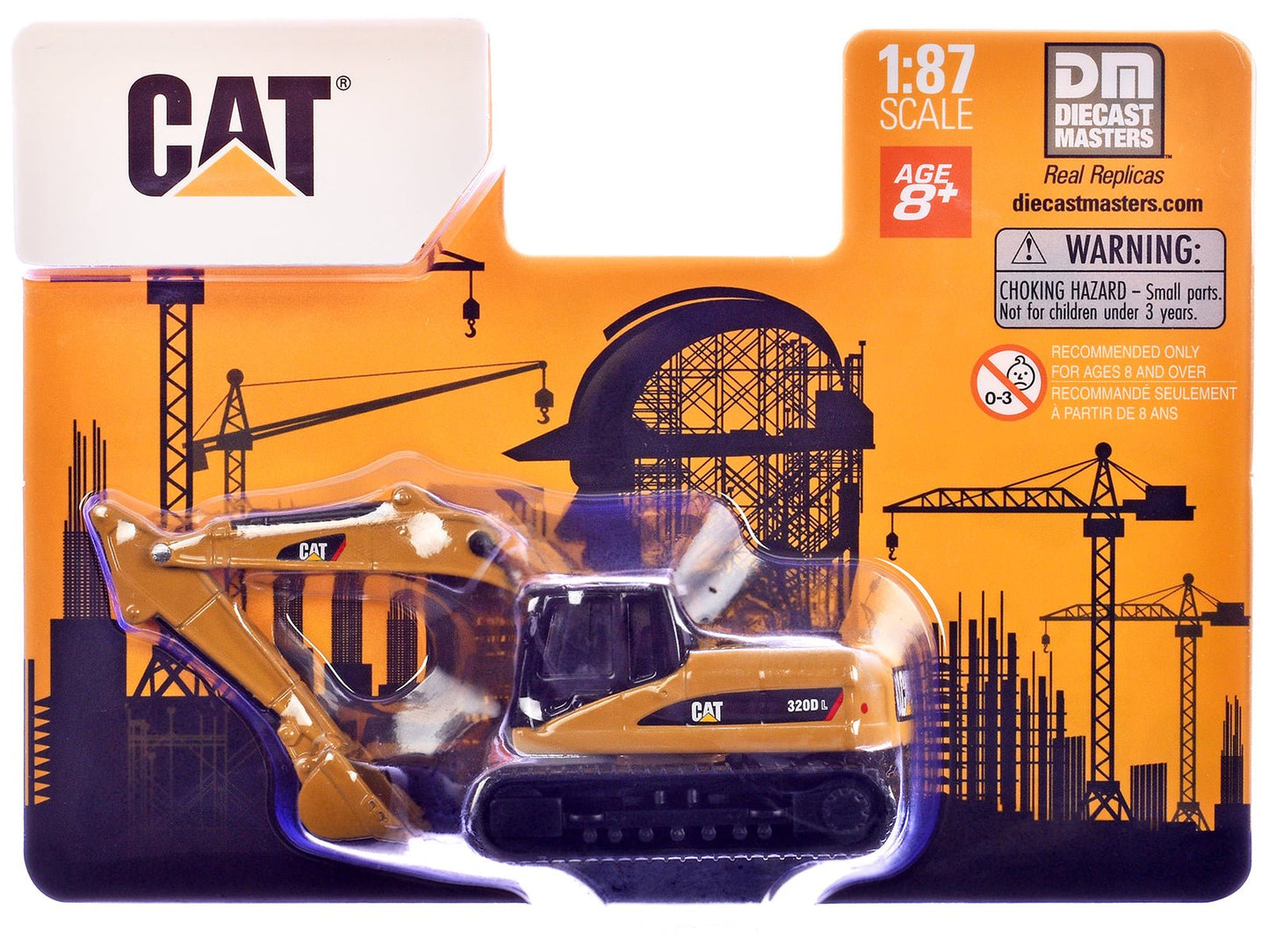 CAT Caterpillar 320D L Hydraulic Excavator Yellow 1/87 (HO) Diecast Model by Diecast Masters free shipping USA