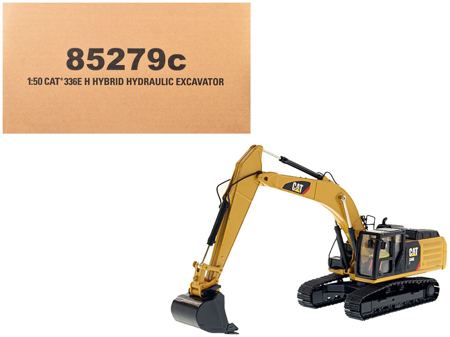 CAT Caterpillar 336E H Hybrid Hydraulic Excavator with Operator "Core Classics" Series 1/50 Diecast Model by Diecast Masters free shipping USA
