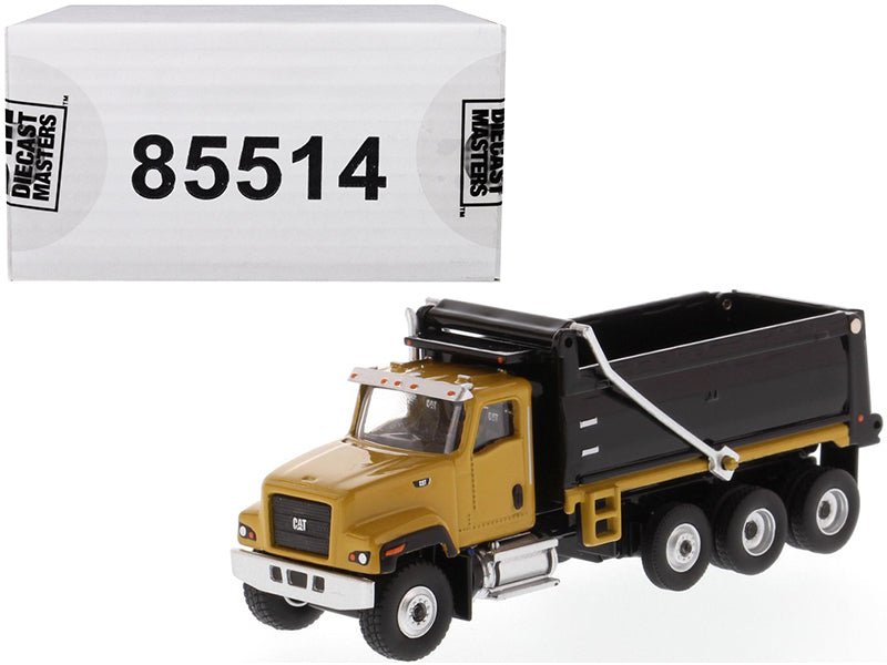CAT Caterpillar CT681 Dump Truck Yellow and Black "High Line" Series 1/87 (HO) Scale Diecast Model by Diecast Masters free shipping USA