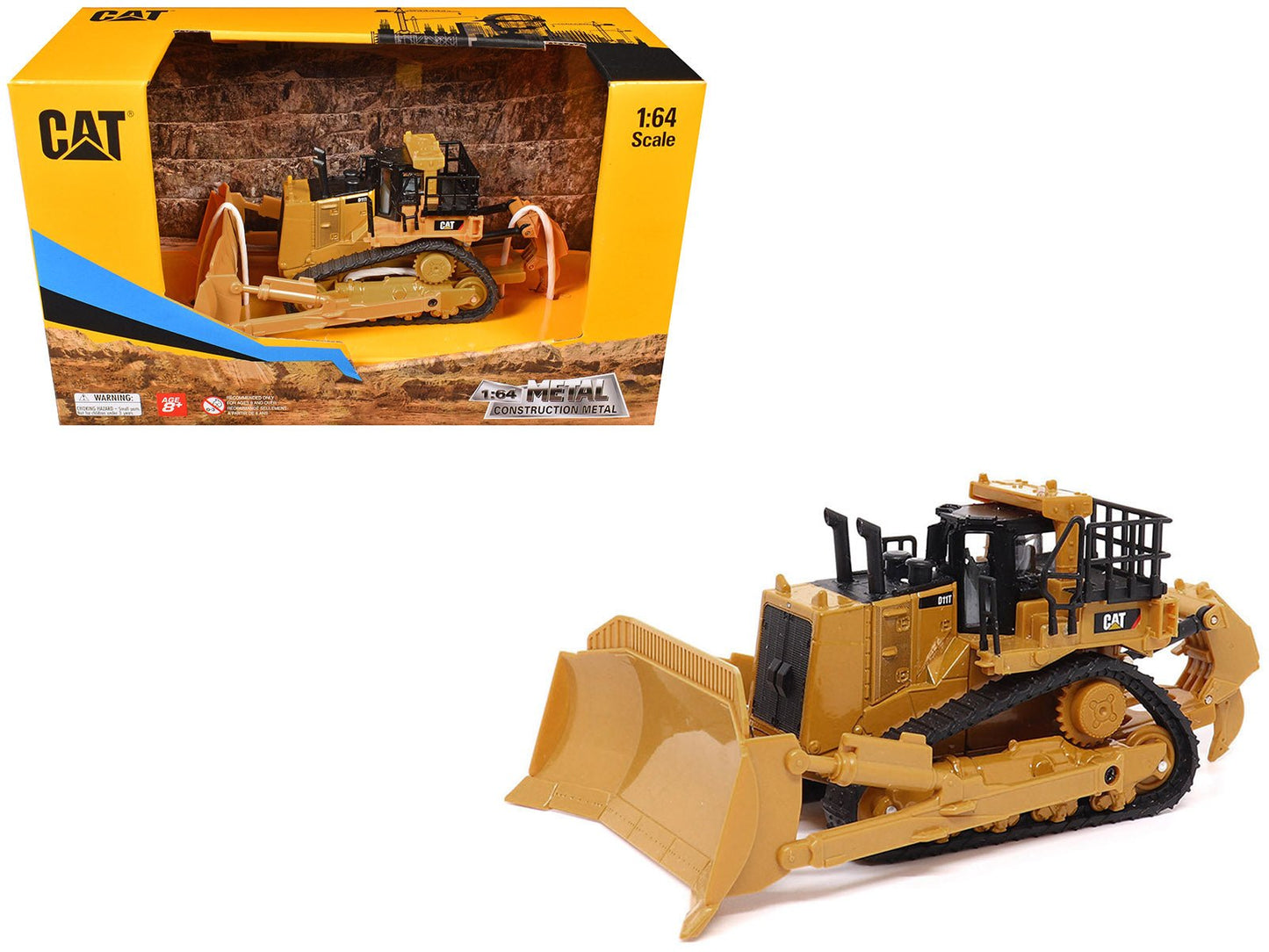 CAT Caterpillar D11T Dozer Yellow 1/64 Diecast Model by Diecast Masters free shipping USA