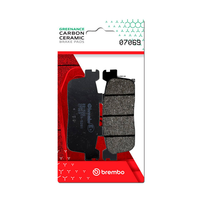 Brembo OE Kymco People/Kymco Xciting/Peugeot Xp Carbon Ceramic Brake Pad - Rear 07069