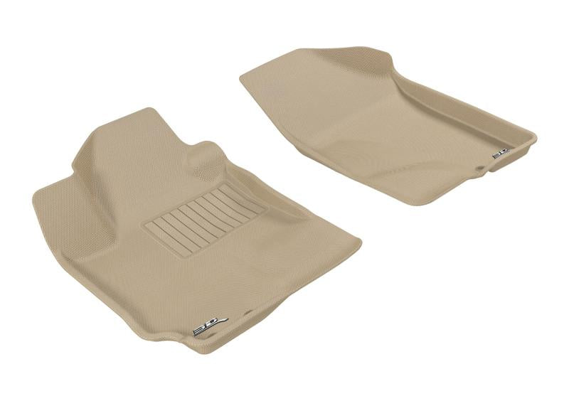 3D MAXpider 2010-2013 Kia Forte Kagu 1st Row Floormat - Tan L1KA01011502