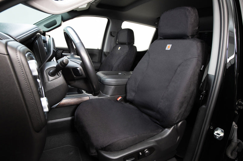 Covercraft 2024+ Ford Ranger SuperCrew Carhartt Super Dux SeatSaver Cust Front Row Seat Covers - Blk SSC2617COBK