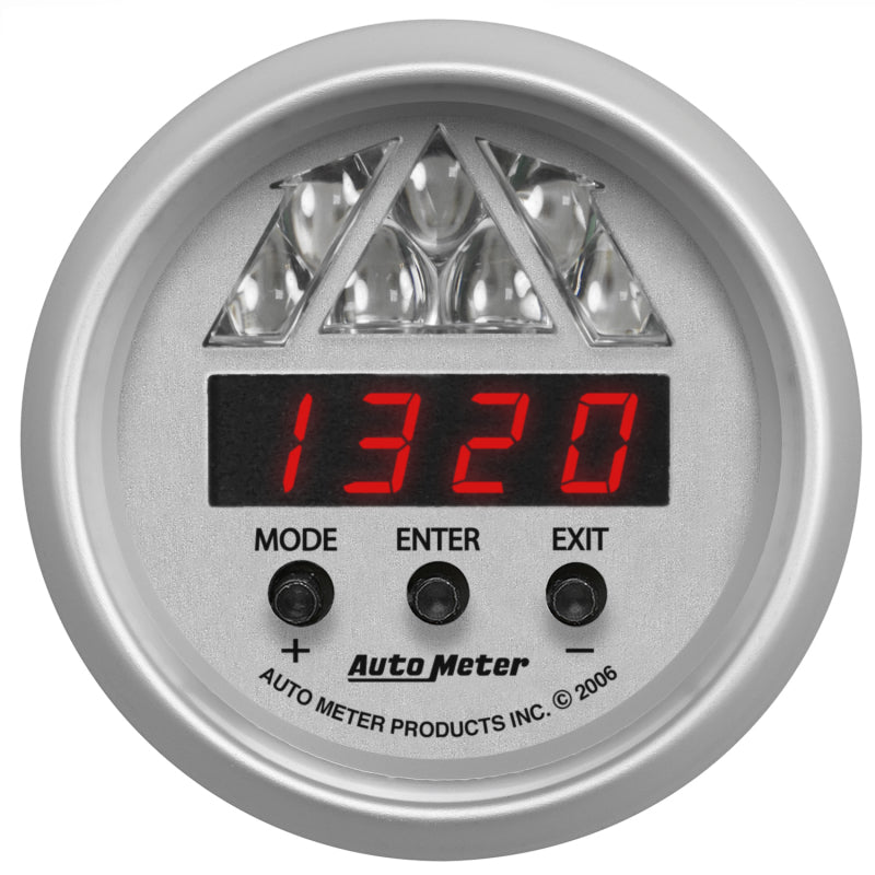 AutoMeter Gauge Shift Light Dig RPM W/ Multi-Color Led Light & Playbk Dpss Lvl 3 Ul 4389