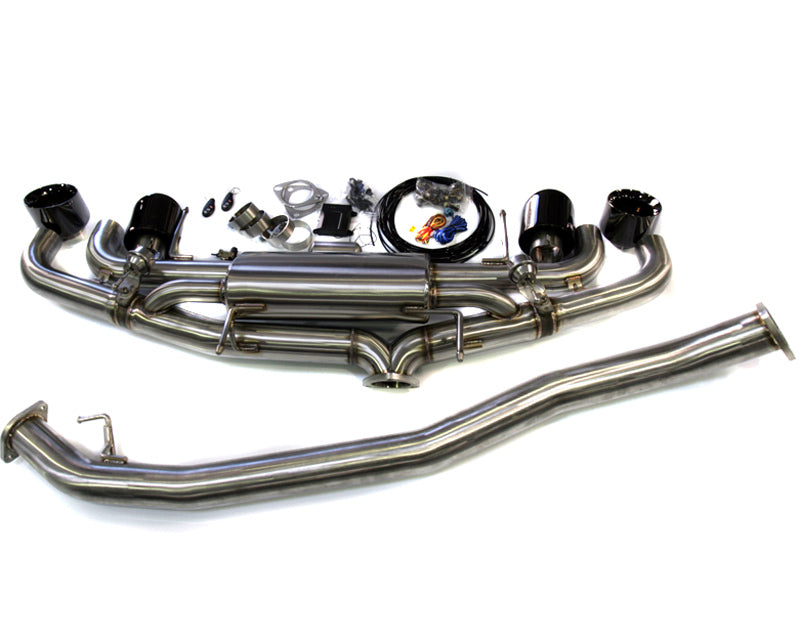Agency Power AP 09+ Nissan R35 GT-R Electronic Vavle Controlled Exhaust Muffler - Black Chrome Tips AP-GTR-170BC