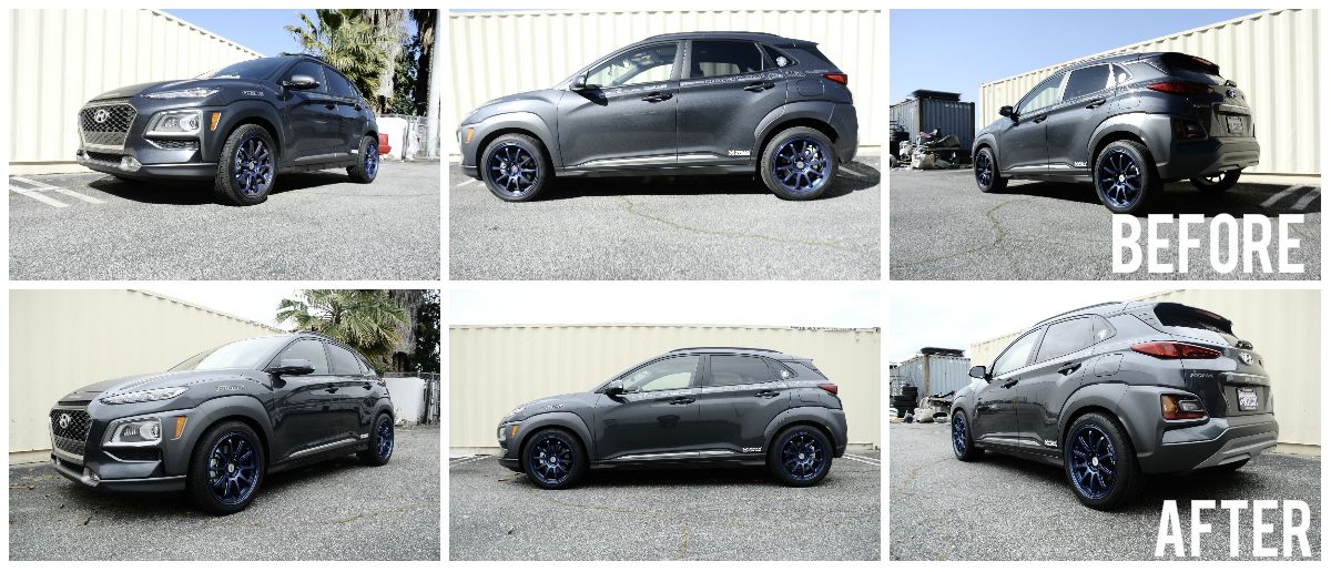 Megan Racing Coilover Damper Kit Rear Torsion Beam for 2018+ Hyundai Kona Monotube 15-way Damping MR-CDK-HYK18-EZII