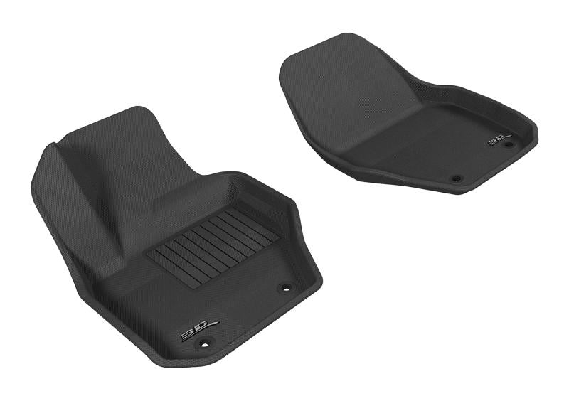 3D MAXpider 2010-2018 Volvo XC60/S60/V60 Kagu 1st Row Floormat - Gray L1VV01511501