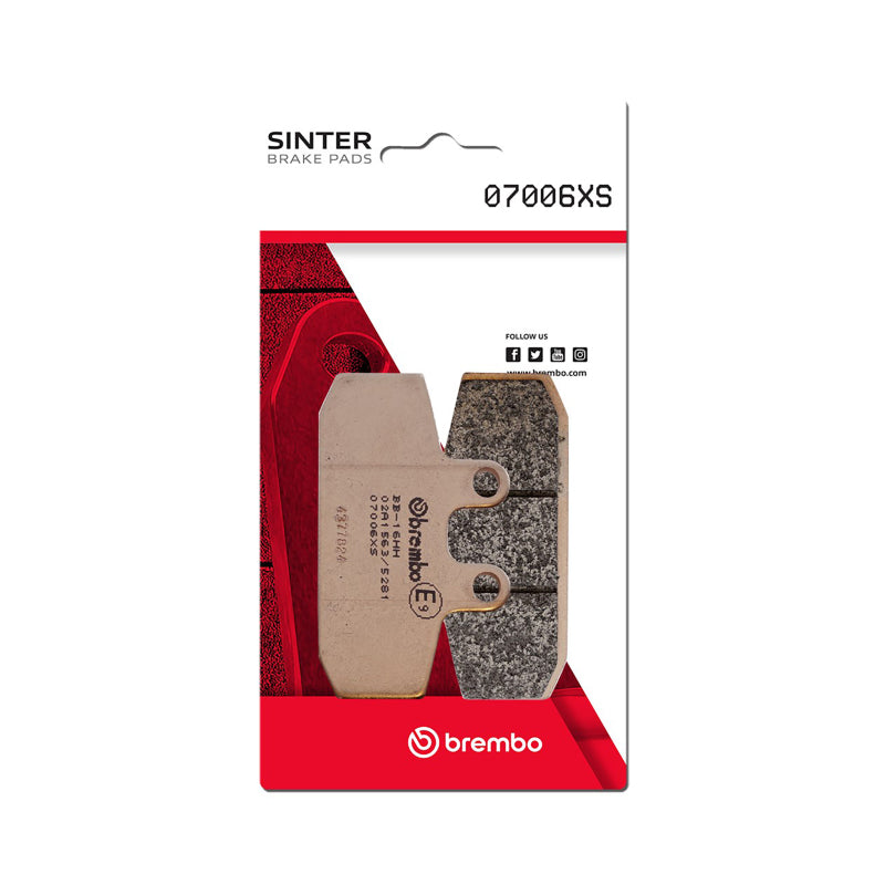 Brembo OE 99-05 Aprilia Leonardo (Grimeca cal.) 250cc Sinter Brake Pad - Front 07006XS