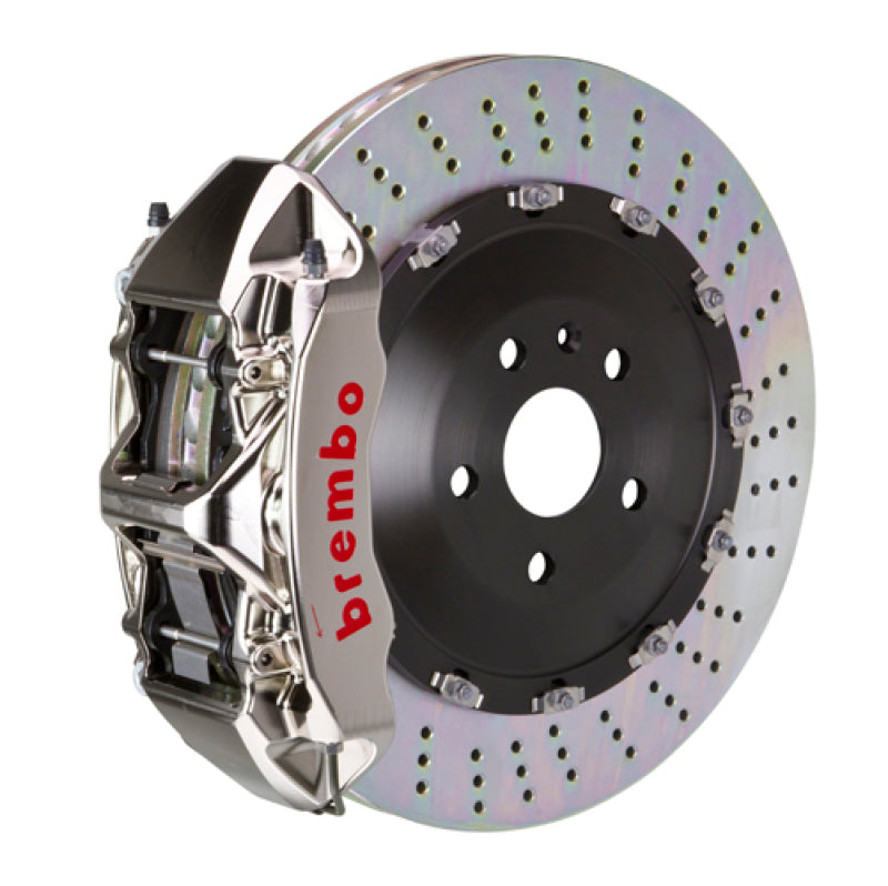 Brembo 09-15 7-Series Front GTR BBK 6 Piston Billet 405x34 2pc Rotor Drilled-Nickel 1N1.9516AR